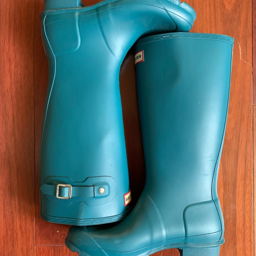 Teal Hunter Rainboots